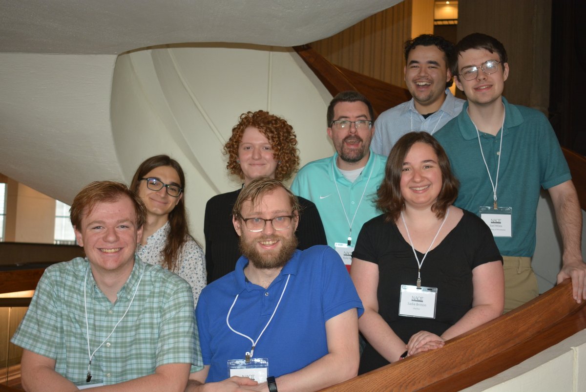 Meet the 2024 HSNCT Liveblog and Photography team!
You’ll see them coming (discreetly!) in and out of game rooms.

L-R: Kyle Hynes, Gus Carvell, Harry White, Vivian Malouf, Kyle Hill, Sadie Britton, Agustin Garcia Prieto, and Joel Miles

📷: Joyce Sun
#naqt #quizbowl #hsnct
