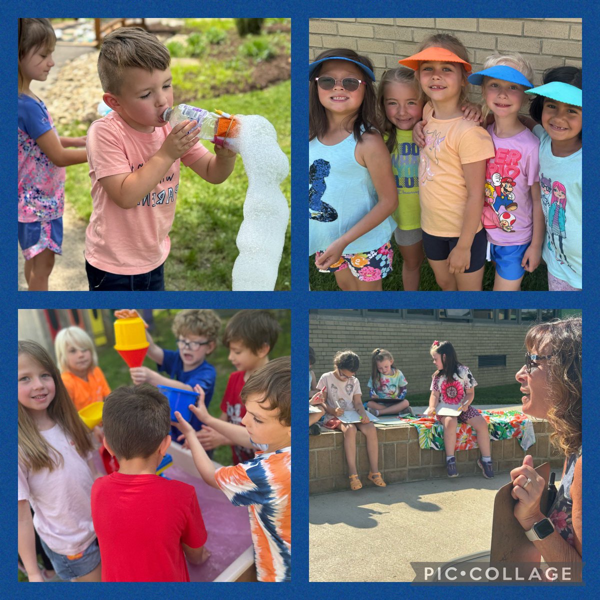 IndianaAreaSD's tweet photo. ✨We had a blast participating in 2024 #RemakeDays at the BF Outdoor Learning Space!   Stations included:💦Sand &amp; Water Sensory🫧🐍Bubble Snakes🦋NaturePALOOZA🏃‍♂️Phonics/Math Relay &amp;🥁Drumming with SH Band Director Mr. Olear! A fun day of LEARNING was had by all! #proudBFprincipal https://t.co/ld7NORrYSI