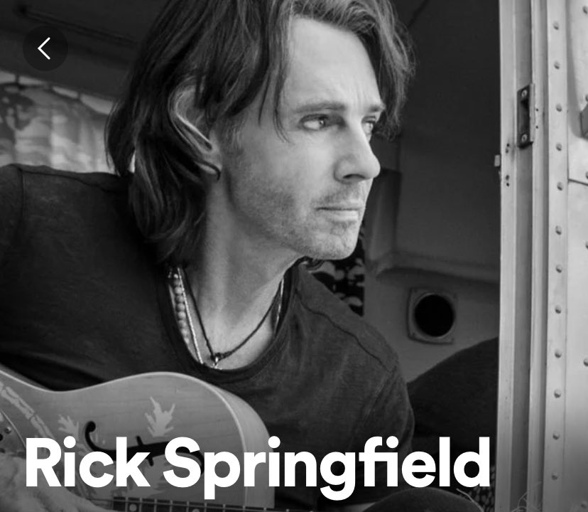 Rick Springfield’s photo on Spotify is giving me Middle-earth Elves vibes.