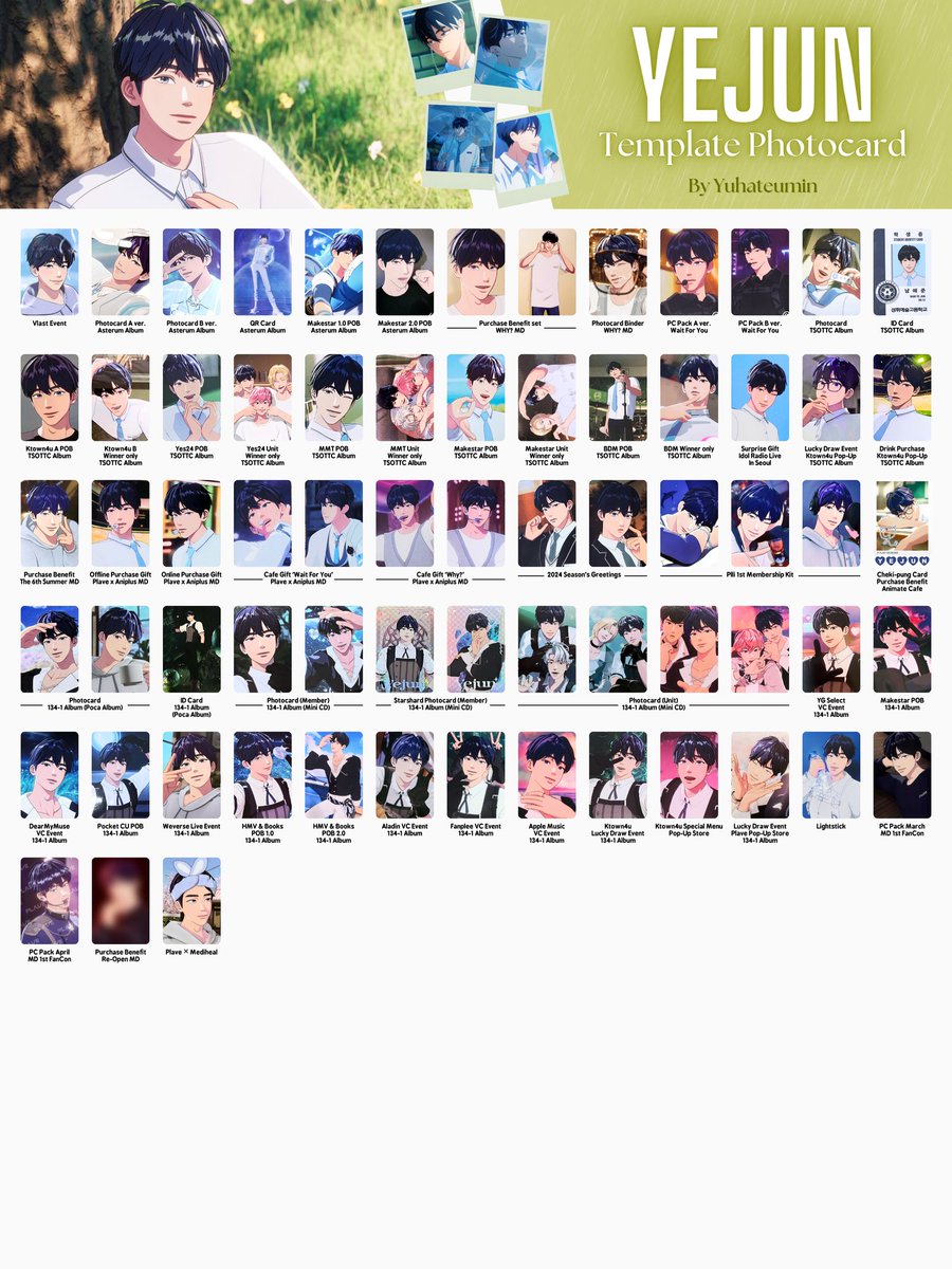 PLAVE tiktok メンバー別フォトカード YEJUN PLAVE tiktok メンバー別フォトカード YEJUN