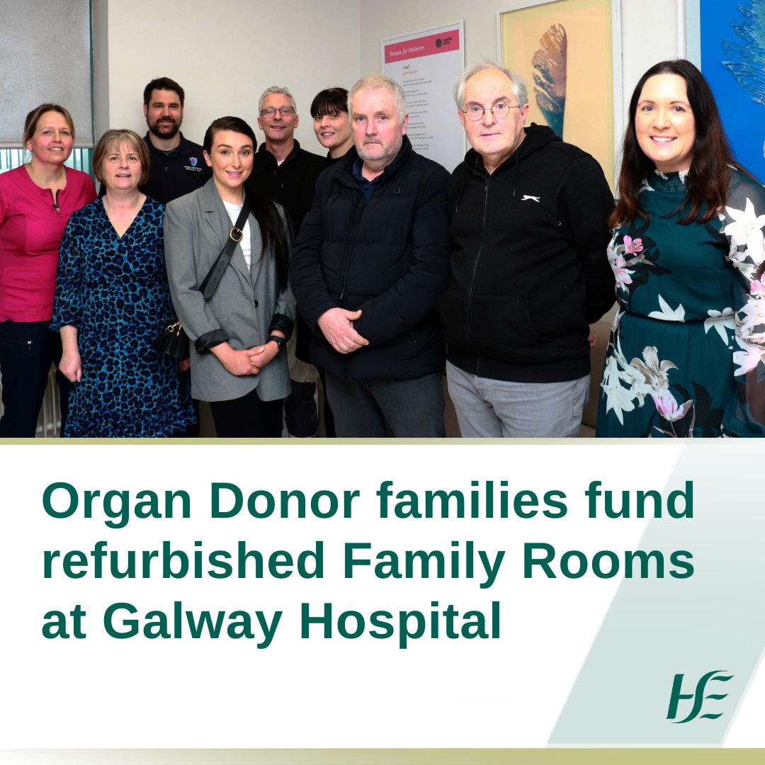 Two family rooms in the Intensive Care Unit in University Hospital Galway have been refurbished for use by those whose loved ones are receiving treatment there, offering a private space for families during a difficult time. bit.ly/4bvCUtv #OurHealthService | @saoltagroup