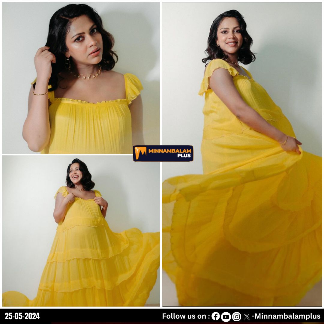 Yellow love 💛 #Minnambalamplus #amalapaul #recentclicks #yellowlove #tamilcinema