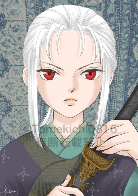 「katana white hair」 illustration images(Latest)