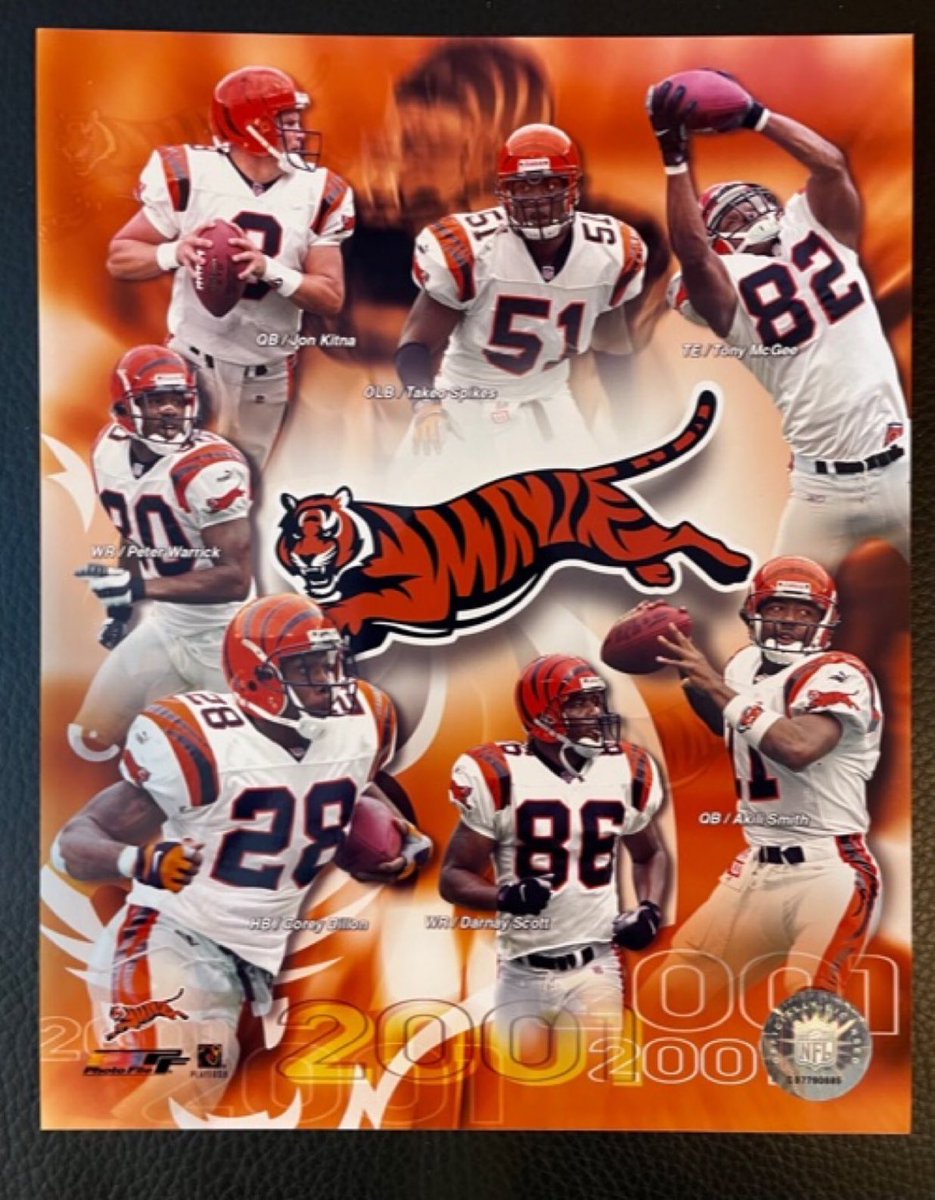 Your 2001 Cincinnati #Bengals 🔥

#CincinnatiFootballHistory 
#BengalsMemoribilia