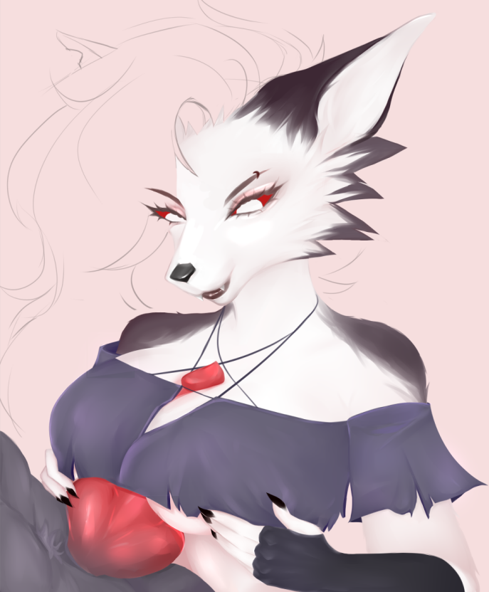 FrauMaykr's tweet photo. Waiting for the full, sweeties?  👅

#HotelHazbin #Loonathefanart #nsfw #furry #furryart #furryartist #sketchart #loona #digitalartists https://t.co/MXHIJcHcm6