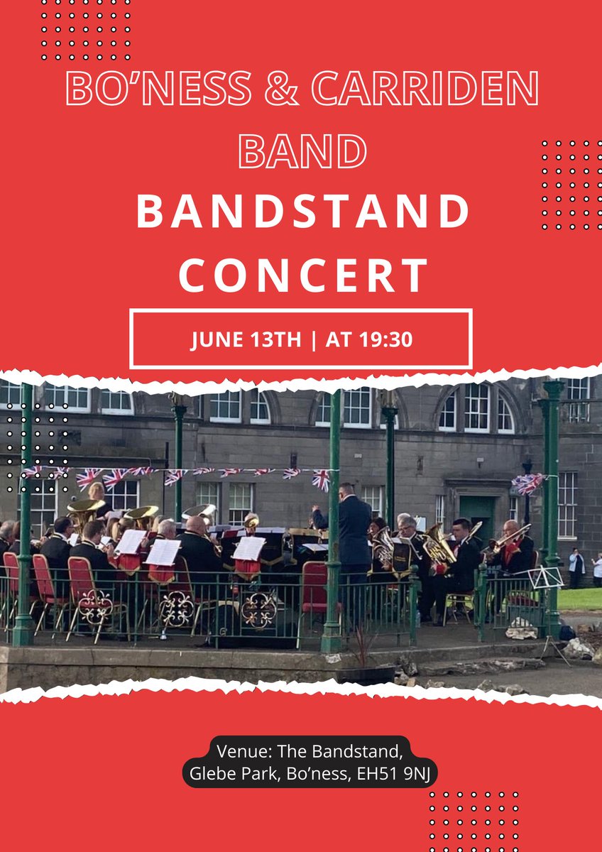 This years summer bandstand concert will take place on the 13th of June. We’re looking forward to seeing lots of you there!