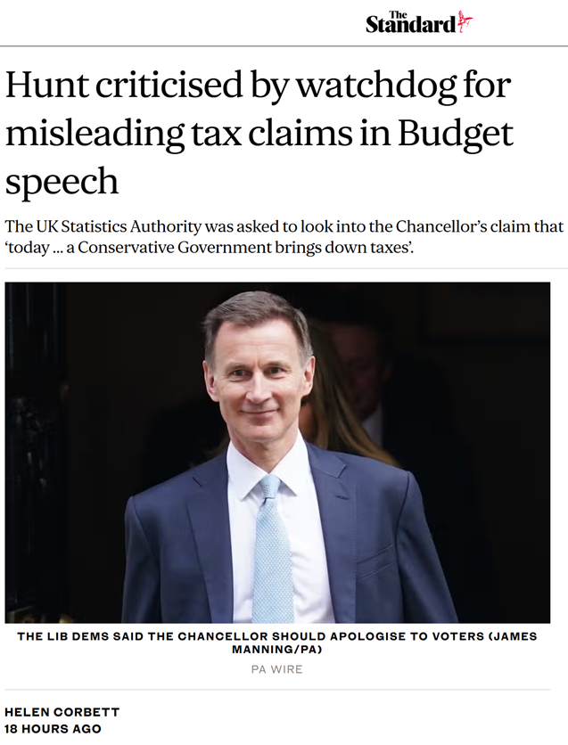 MikeDLondon's tweet image. Cutter Hunt, the utter...misleader.

#huntout #toriesout #torylies #toriesunfittogovern #toriesbrokebritain