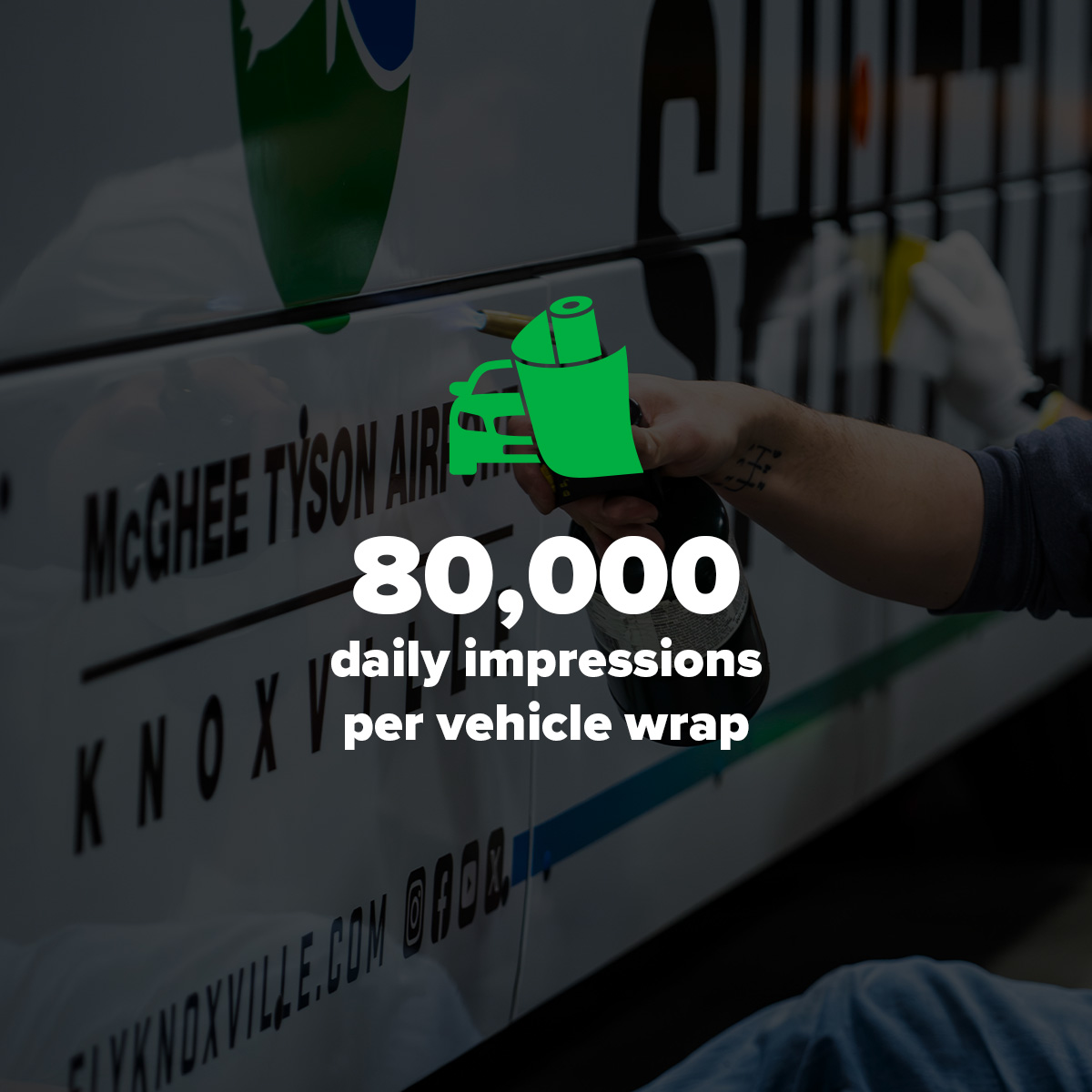 Let Knoxville's Best Vehicle Wrap Team get the recognition your business deserves! #graphiccreations #brandbuilders #cityviewbestofthebest #vehiclewraps