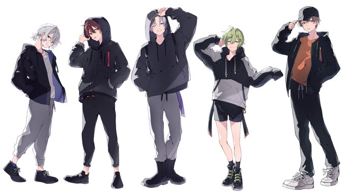 「5boys short hair」 illustration images(Latest)