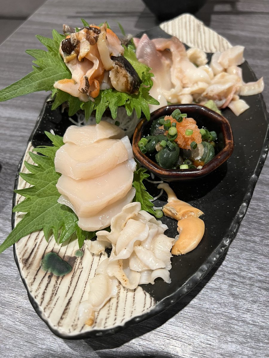 girasasa's tweet photo. 田町の「貝焼と北九酒 門」というお店が行きました😋 https://t.co/NASPiCY4uT