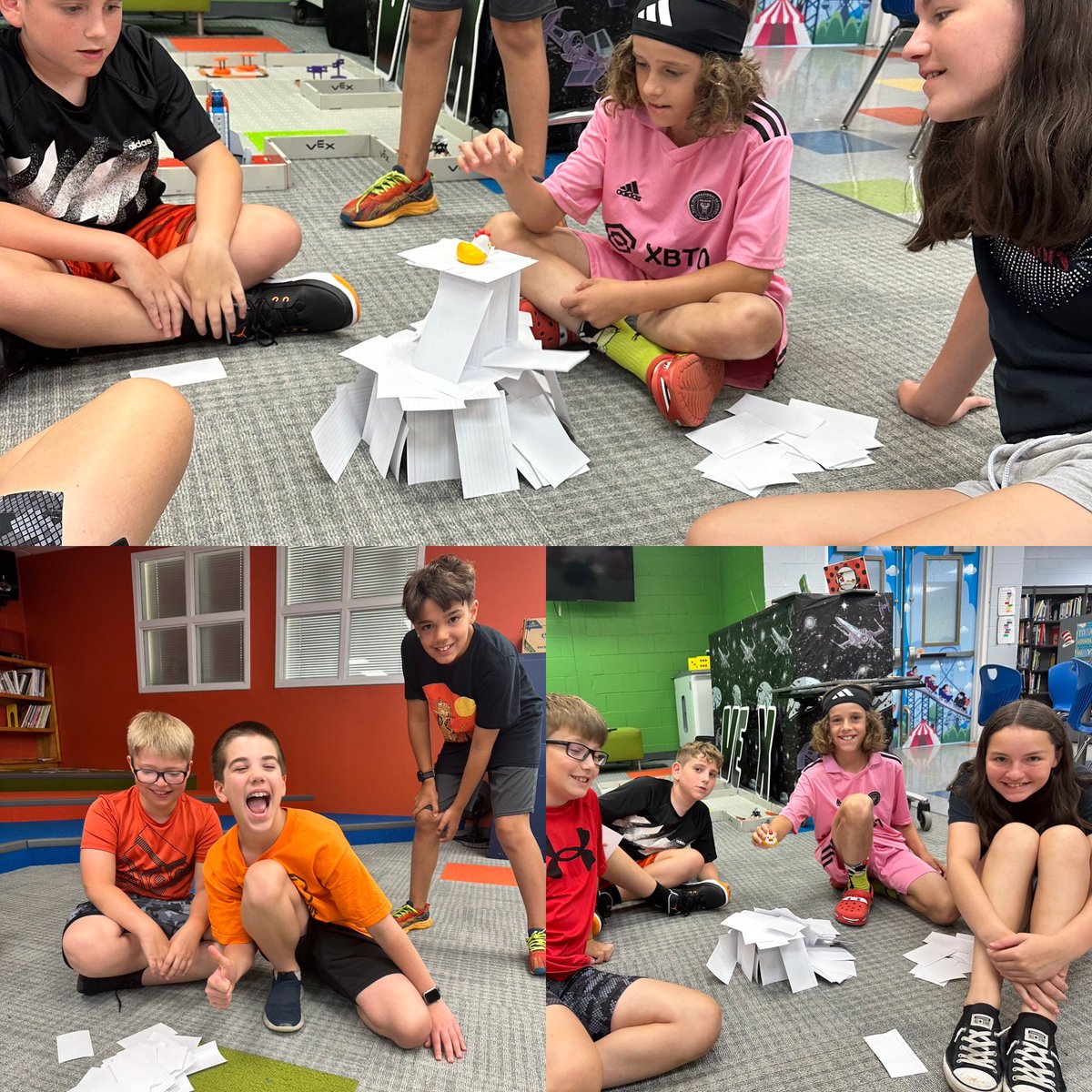 Yesterday was a fun day making summer treats and creating a chicken coop out of 100 index cards that had to hold our little rooster! 🐔