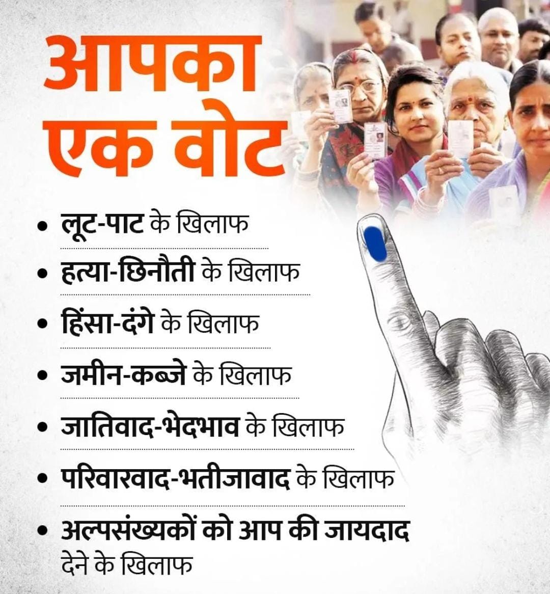 Positive4CHD's tweet image. आपका एक वोट इंडी गठबंधन के भ्रष्टाचार व तुष्टीकरण के खिलाफ और मोदी जी के संतुष्टिकरण के समर्थन में होना चाहिए
#VoteAgainstCorruption #ModiSupport #CleanPolitics #AntiCorruption #ModiSarkar #IndiaSpeaks #NationFirst #VoteWisely #StrongIndia #Election2024