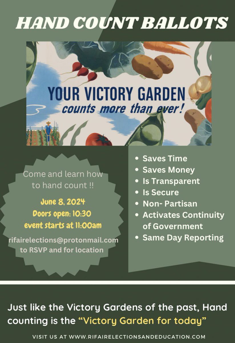 cleanVOTERrolls's tweet image. New England Hand Counting Election Training. PLEASE SHARE-and attend. In Massachusetts your town clerk or city board of elections commission can decide to hand count elections. Knowledgeable citizens can assist! #massachusetts #handcount @CofAMissouri @CauseAmerica