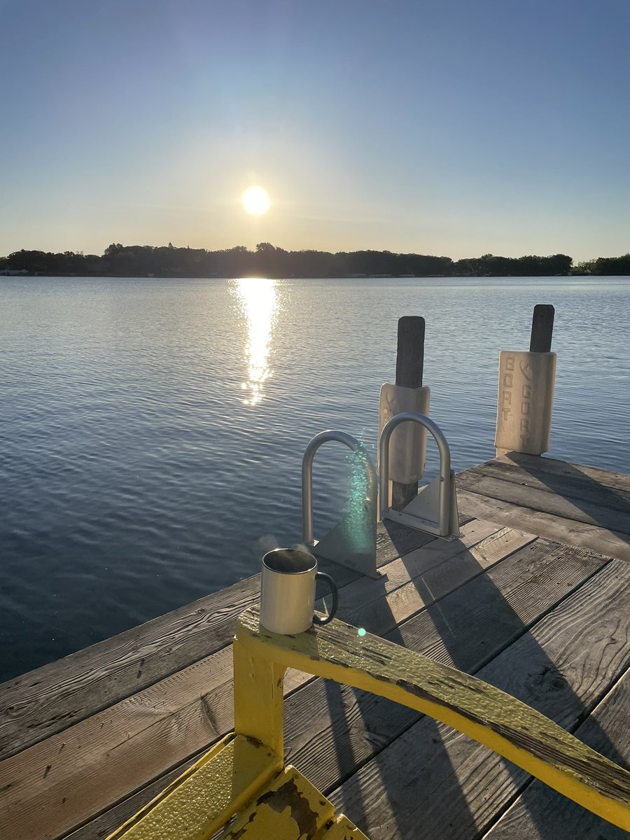 thatreynoldsboy's tweet photo. I’m up and need some liquid enthusiasm. #dockcoffee #Minnewashta https://t.co/ZT9hoIryvL