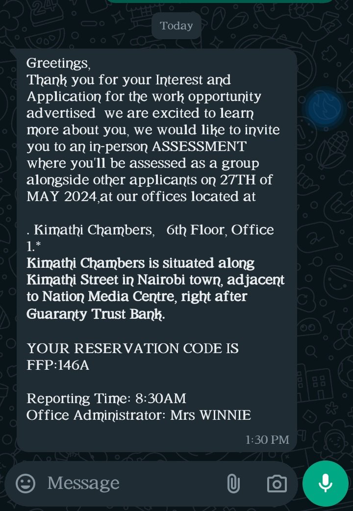purity_barbie's tweet photo. @aliciacalvinz The post was on Tiktok and they were looking for sales and after application they ask you to meet sijui wapi for assessment and I'm like I'm not just supposed to to the shop for an interview or something? Scheduled on Monday.I bet ni scammers.Anyone to confirm otherwise to me ? https://t.co/2nee7rjcDW