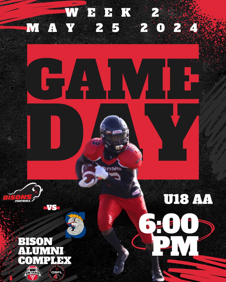 BisonsFootball's tweet photo. It's time to bring on the thunder as the Bisons get ready to battle it out on Game Day!
Don't miss the electrifying action and come cheer on your favourite Bisons team 🦬🏈
#FearTheHerd #BisonsCountry #gameday #football #letsgo #rollherd #rollbisons https://t.co/TRATmcMnwa