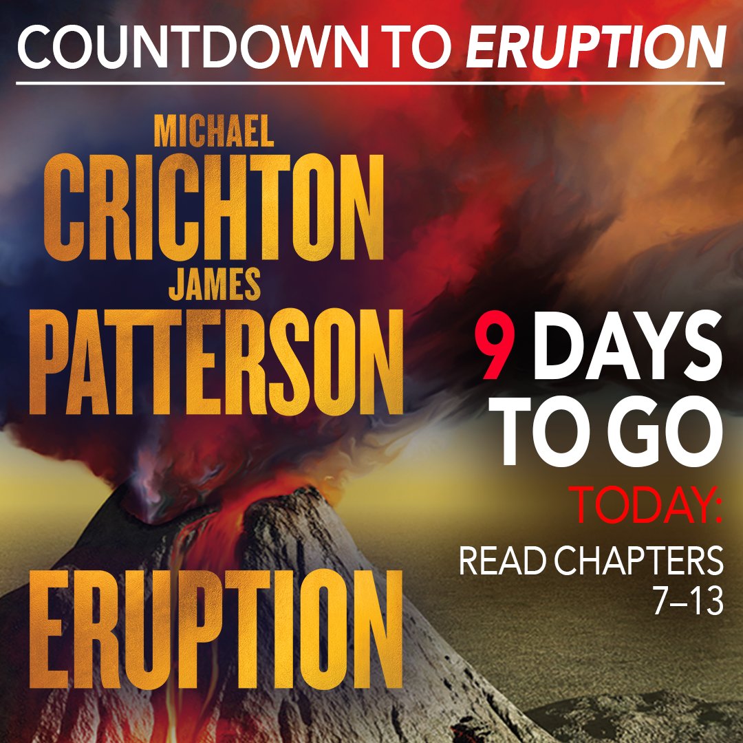 The big one is coming in just 9 days! Read the prologue plus chapters 7–13 for FREE today on my website: bit.ly/3yx2LTC (Check back tomorrow and every day until June 3 for a new free excerpt!) @CrichtonBooks