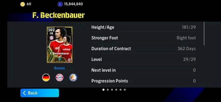 Which card is better, A. Costacurta or F. Beckanbauer. 

#efootballmobile📲 #efootball2024