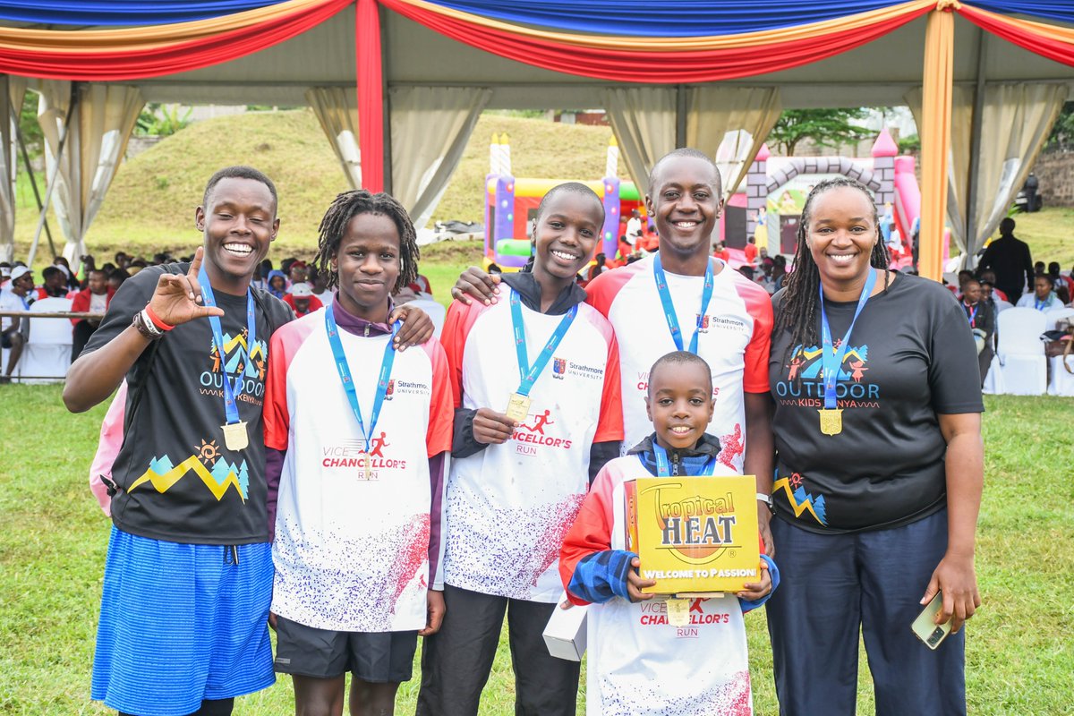 StrathU's tweet photo. From the youngest to the oldest, we dashed, not just to beat our personal bests, but also to conquer together as a family — all for a noble cause we celebrated.🎉🏃

Check out Prof. David Sperling, 80+years and still zooming like a champ!📸🏃

#VCRun #Run4Impact https://t.co/Tr8ARtJ2VJ