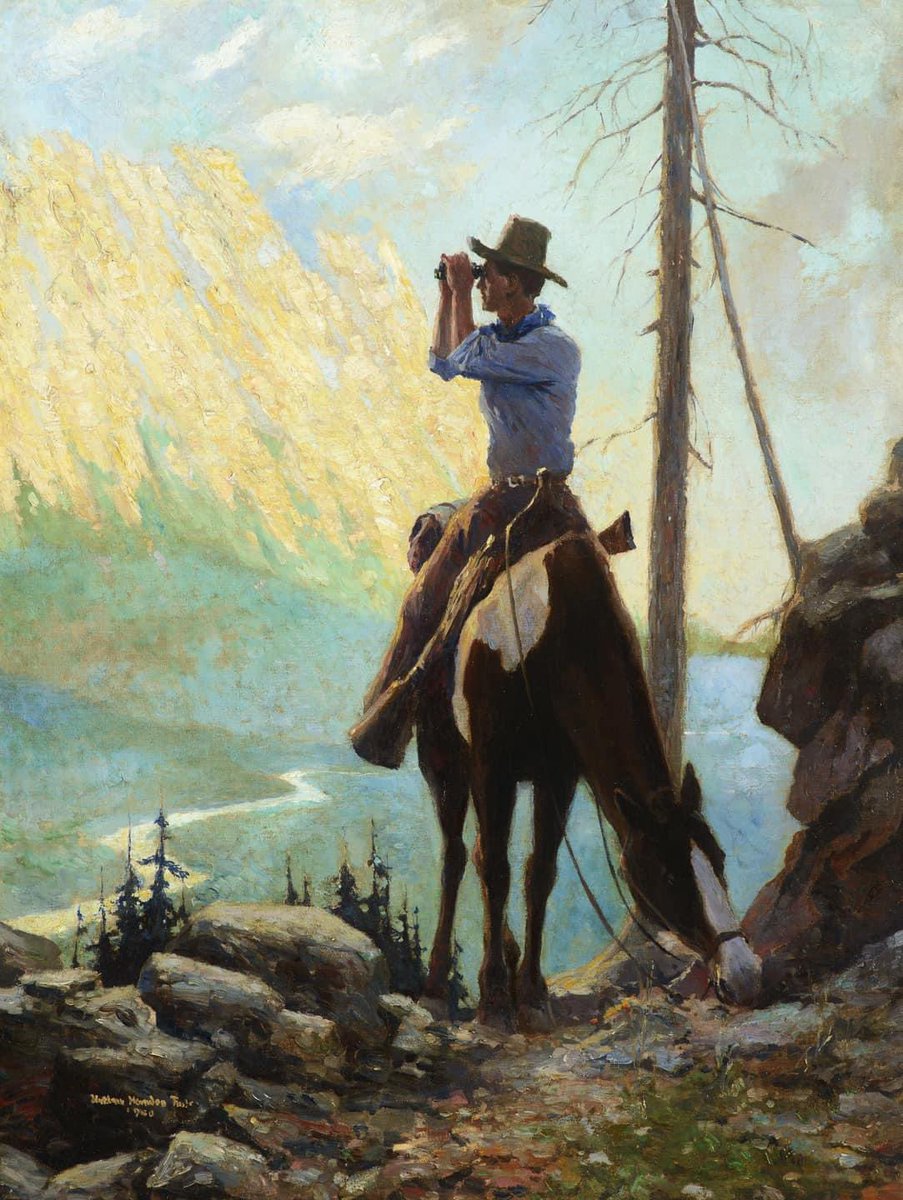 Across The Canyon - William Hamden Foster (1886-1941)
#WesternArt