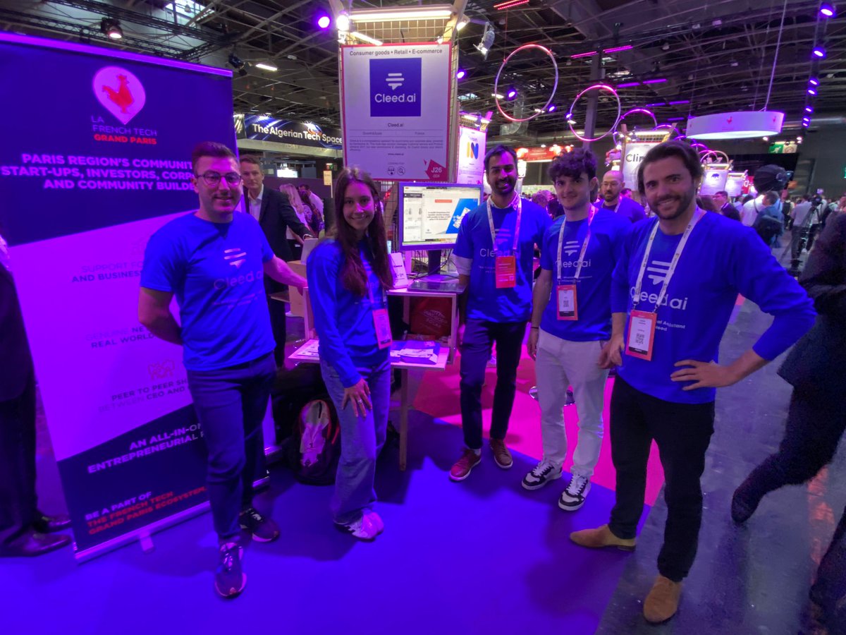 Cleed_ai's tweet photo. Ca n’est que la moitié de Vivatech et toujours une effervescence aussi forte sur le stand https://t.co/0pxpnP8sN7 @ Viva Technology ! 🔥 

Retrouvez-nous sur le Village Startups de La French Tech Grand Paris au stand J26-004, on vous attend ! 👋 https://t.co/tMui1aU2uI