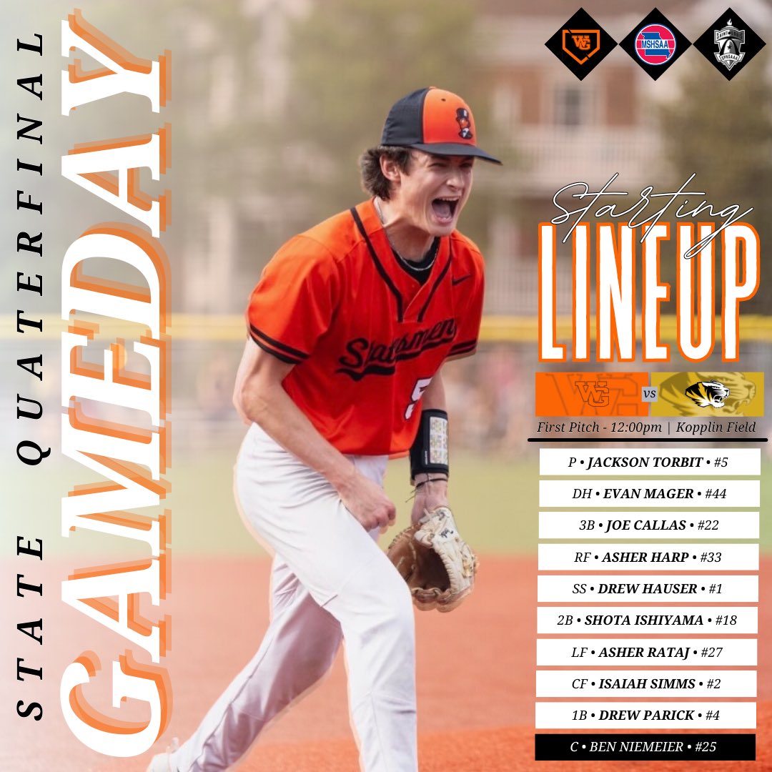 HardballWg's tweet image. Let’s do this‼️
Our place, at noon, agaisnt Festus, for a trip to Ozark, MO!! Let’s make history…

#wghardball | #whynotus