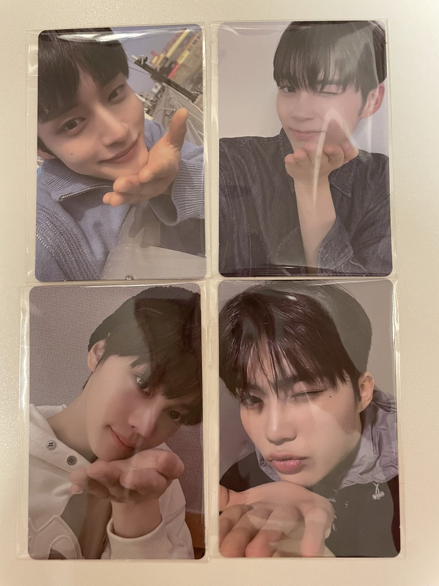 ゼベワン ZEROBASEONE ZB1 zb1 トレカ交換 特典 You had me at HELLO solar

mnet plus chat ウィンク投げキッス
【譲】画像 ジウン、ハンビン、ギュビン、ゴヌク

【求】同種 ジャンハオ

郵送 または 都内手渡し
お気軽にお声掛けください🌟

#ZEROBASEONE交換  #ゼベワン交換
 #ZB1交換