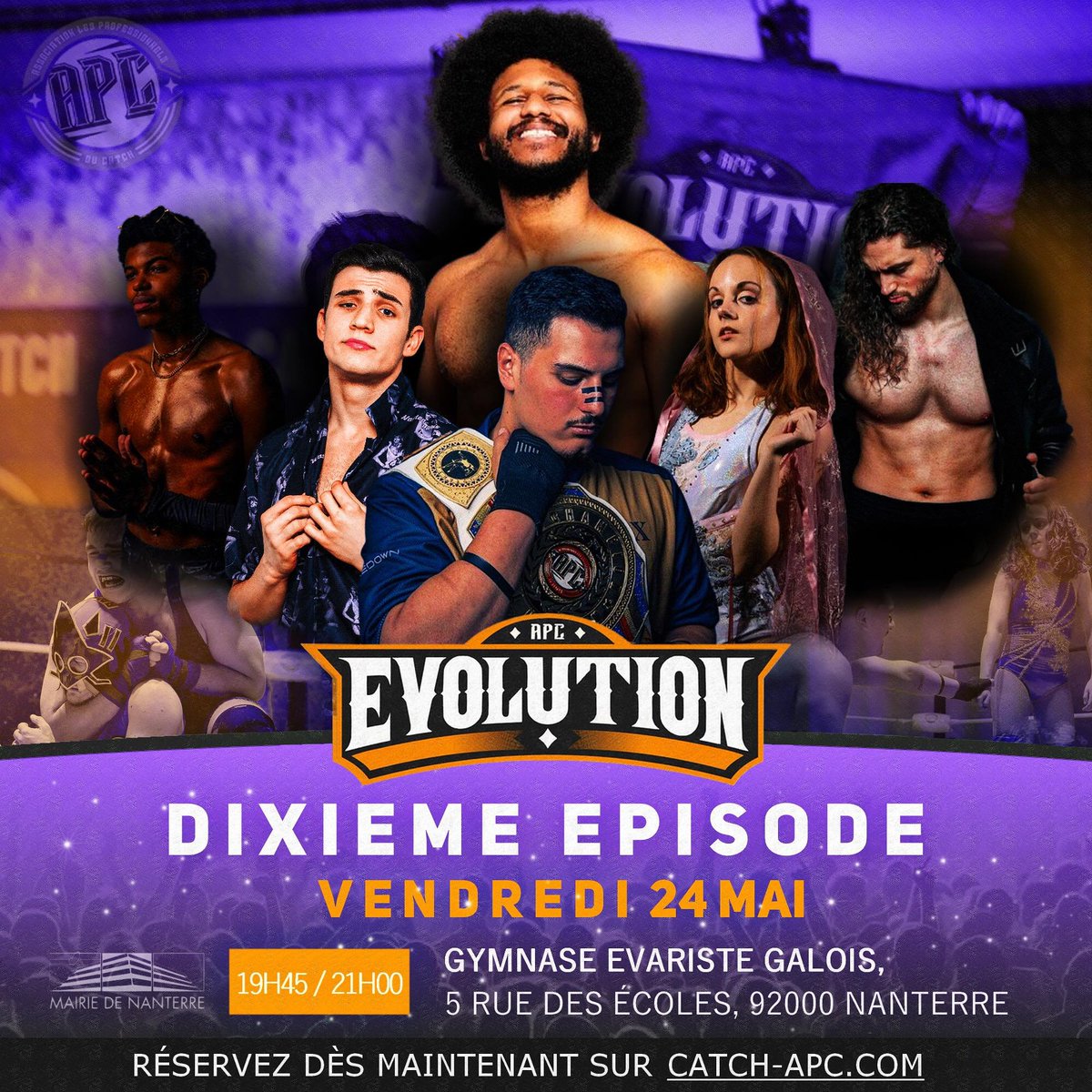 Résultats du dixième épisode d'APC Evolution !

Hier soir a eu lieu le dixième épisode d'<a href="/ApcEvolution/">APC Evolution</a> à Nanterre. Voici les résultats :
- Meteore (<a href="/ErinOrdo/">Erin 👨‍🍳</a> &amp; <a href="/Griff_pw/">GRIFF🔥🖤</a>) ont battu Suplex Republik (<a href="/CumaCyclonBolat/">Cuma Cyclon Bolat</a> &amp; <a href="/ZackEriti/">” 𝑵𝒆𝒘 𝑪𝒍𝒂𝒔𝒔𝒊𝒄 ” Zack Eriti</a>)
- @SalemAfro a battu Johnny Smash
- <a href="/Nate_Prince_pw/">Nate Prince 🇵🇸</a>