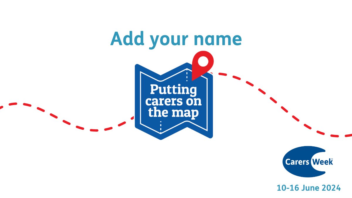 📣 Add your name and put carers on the map 📣 Carers Week is only a couple weeks away, put your name on the map to help give carers much needs recognition and support. carersweek.org/?utm_source=tw…