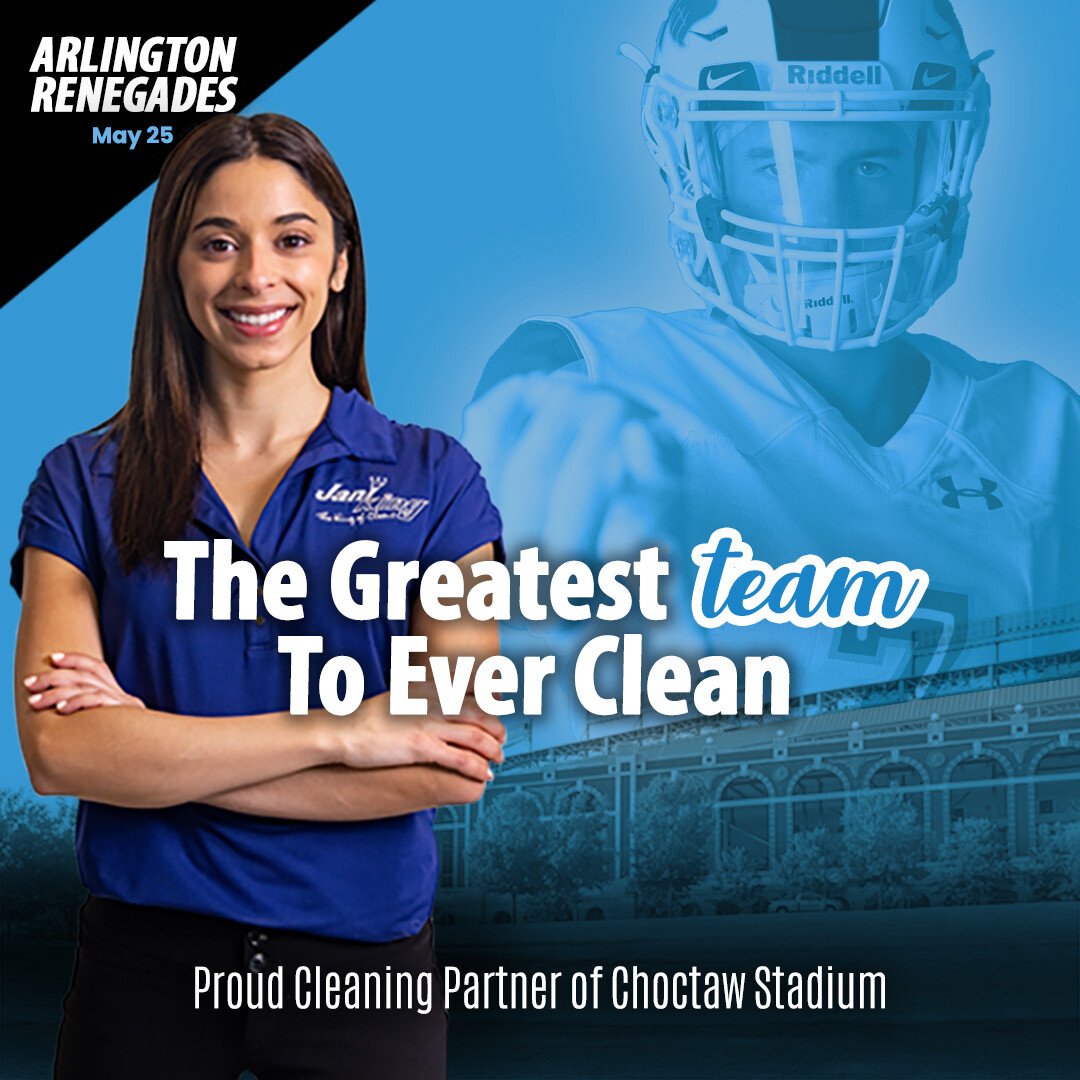 Let's get the ball rolling on cleanliness at @choctawstadium for the upcoming @TheUFL showdown! With our Jani-King franchisees' top-notch cleaning team in action, the stage is set for a spotless game day experience! 🏈
#Cleaning #ArlingtonRenegades #Football #JaniKing #CleanTeam