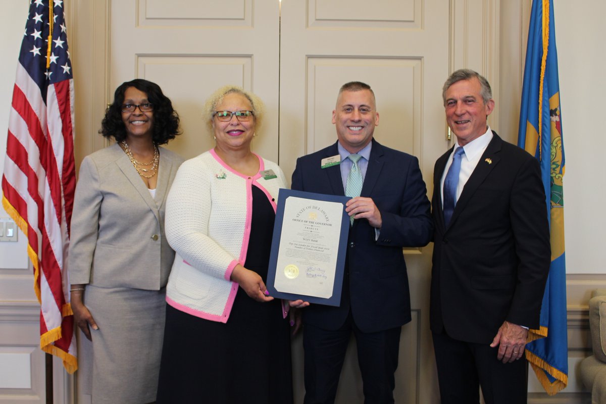WSFS's tweet photo. #WSFS was recently recognized by @delaware_gov, Governor @JohnCarneyDE and @SBA_Delaware as the Top Delaware #SBA 7(a) Program Lender by Dollars Financed for Fiscal Year 2023! https://t.co/haQVt9ge0v