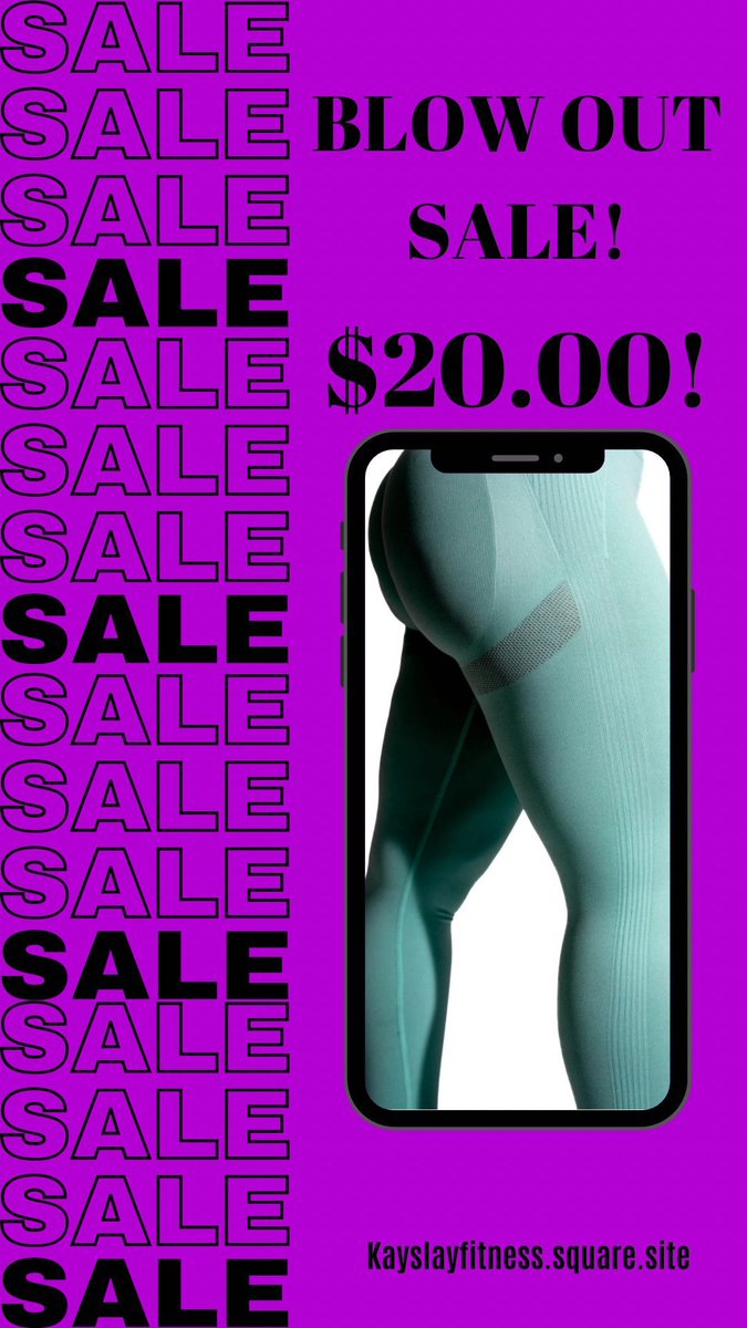 Kayslayfitness.square.site Don’t miss out on this sale! Will be this price till we are sold out!