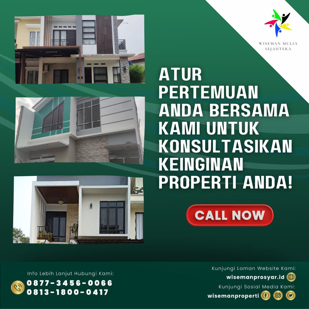 Weekend jadi waktu paling pas untuk melakukan janji temu untuk survey lokasi perumahan yang Rekan Wiseman inginkan.

Yuk lakukan sekarang! 😃

Kontak kami disini untuk info selengkapnya: wa.me/6287734560066 (Irman); wa.me/6281318000417 (Herman) #surveylokasi #konsultasi