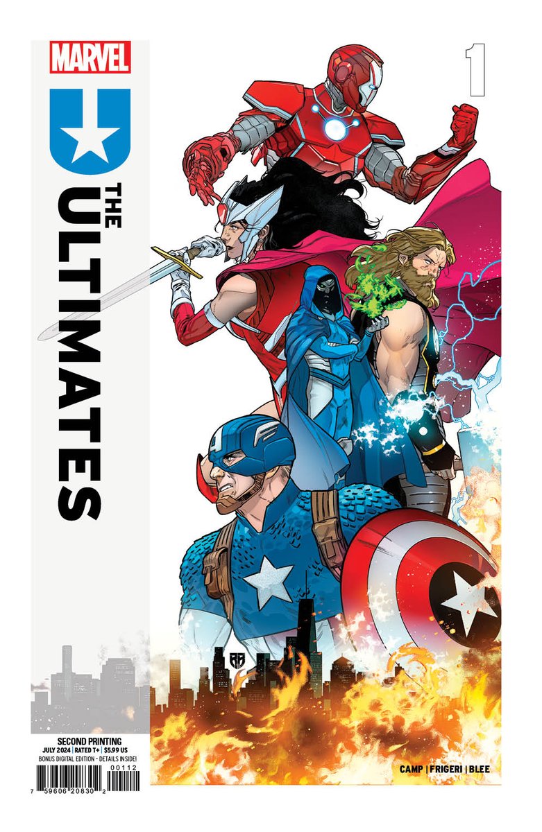 The great <a href="/RB_Silva/">RB Silva</a> delivers this beautiful cover for the 2nd Print of Ultimates 1 (the first print having sold out at the distributor). 

If you want a copy, make sure you tell your shop ASAP!