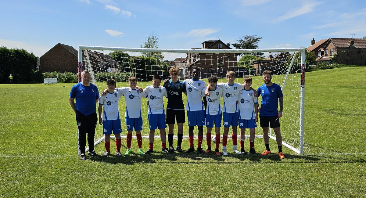 Our new U15s team playing together for the first time in the Clanfield FC Youth tournament👊