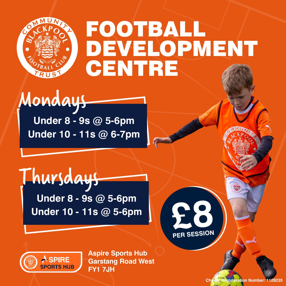 Join us at our Football Development Centres which focus on skill development for both outfield players and goalkeepers ⚽ Our centres aim to progress footballers and help develop their confidence🧡 For more info on our Centres and to book click below 👇 bfcct.co.uk/programme/foot…