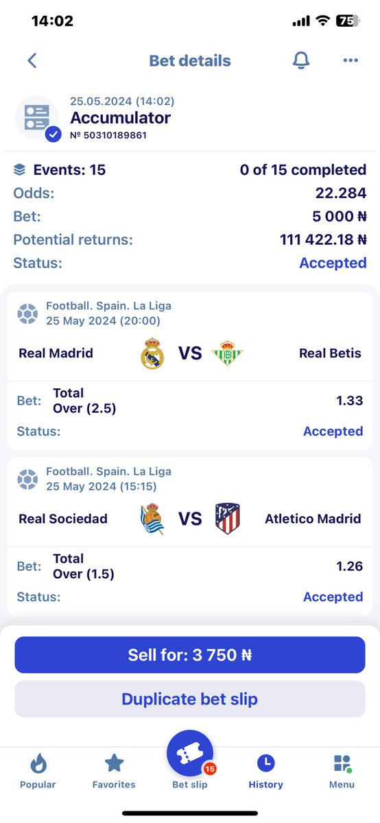 22 odds ON <a href="/PariPesaNigeria/">PariPesa Nigeria | Freebets | Sports betting</a> 

Code:  J1RMN

Get up to 200 % first deposit welcome bonus when U register on PariPesa

Register 👉🏻 bit.ly/3xMAhj9

Download app: bit.ly/36D4PYQ

PROMO CODE : AMBER0706