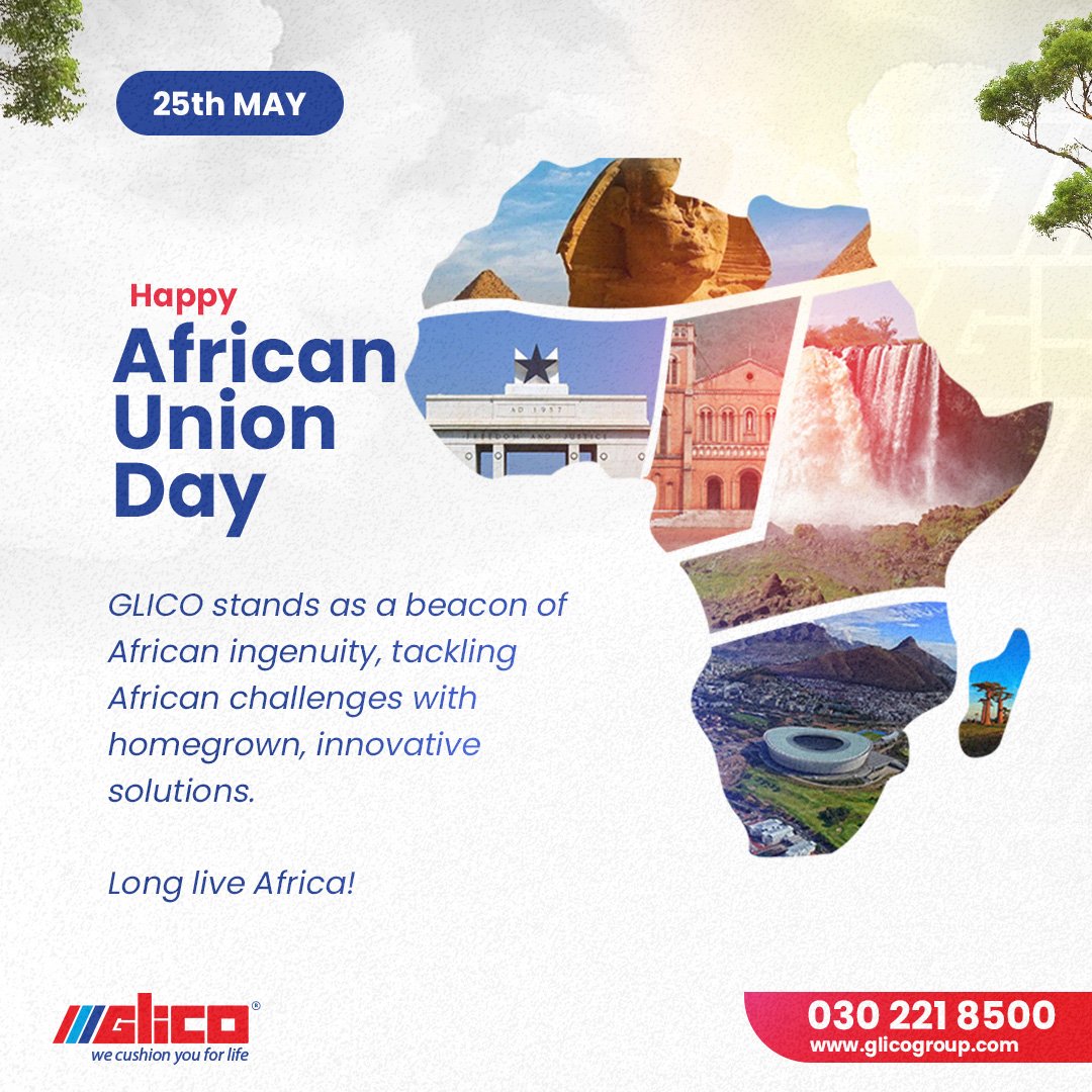 GLICOLife's tweet image. As we commemorate African Union Day, we at GLICO celebrate our indigenous identity  and commitment to Africa's development through  innovation and problem solving ingenuity. 

Long live Africa, Happy AU Day!

#GLICOGroup
#GLICOCares
#happyauday