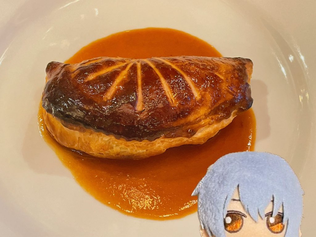 「ネロ、これは美味しいパイと魚と肉 」|りんこのイラスト