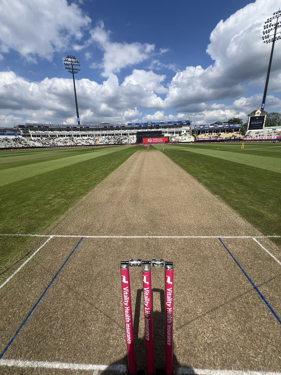 Todays T20 pitch @Edgbaston for @englandcricket v @TheRealPCB