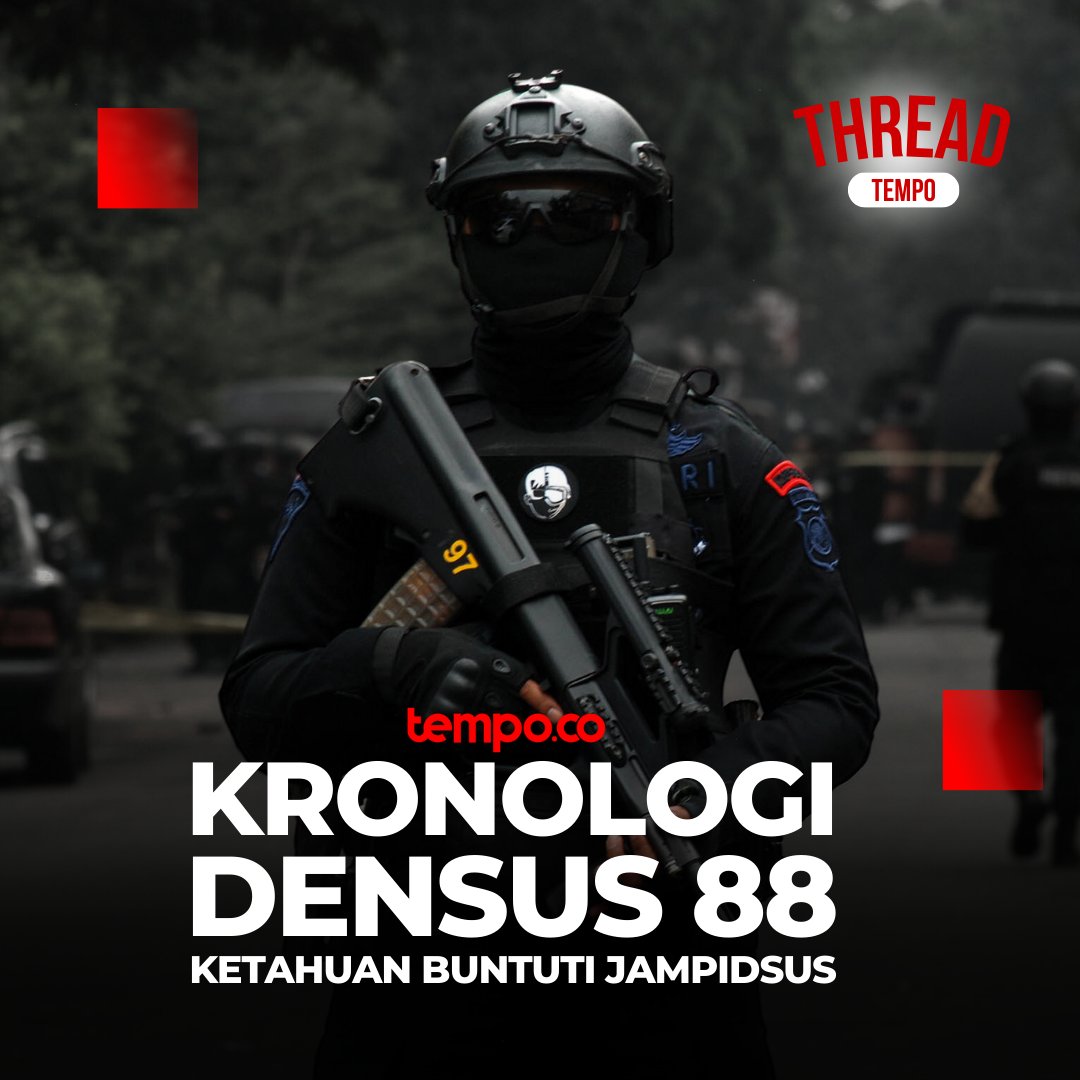 tempodotco's tweet image. #TempoThread

[KRONOLOGI DENSUS 88 KETAHUAN BUNTUTI JAMPIDSUS KEJAGUNG]

&quot;Mungkin karena mereka sama-sama pejabat, jadi tidak mau ribut...&quot;

Ada hubungannya dengan kasus korupsi Izin Usaha Pertambangan (IUP) PT Timah yang bernilai Rp 271 T?

A Thread