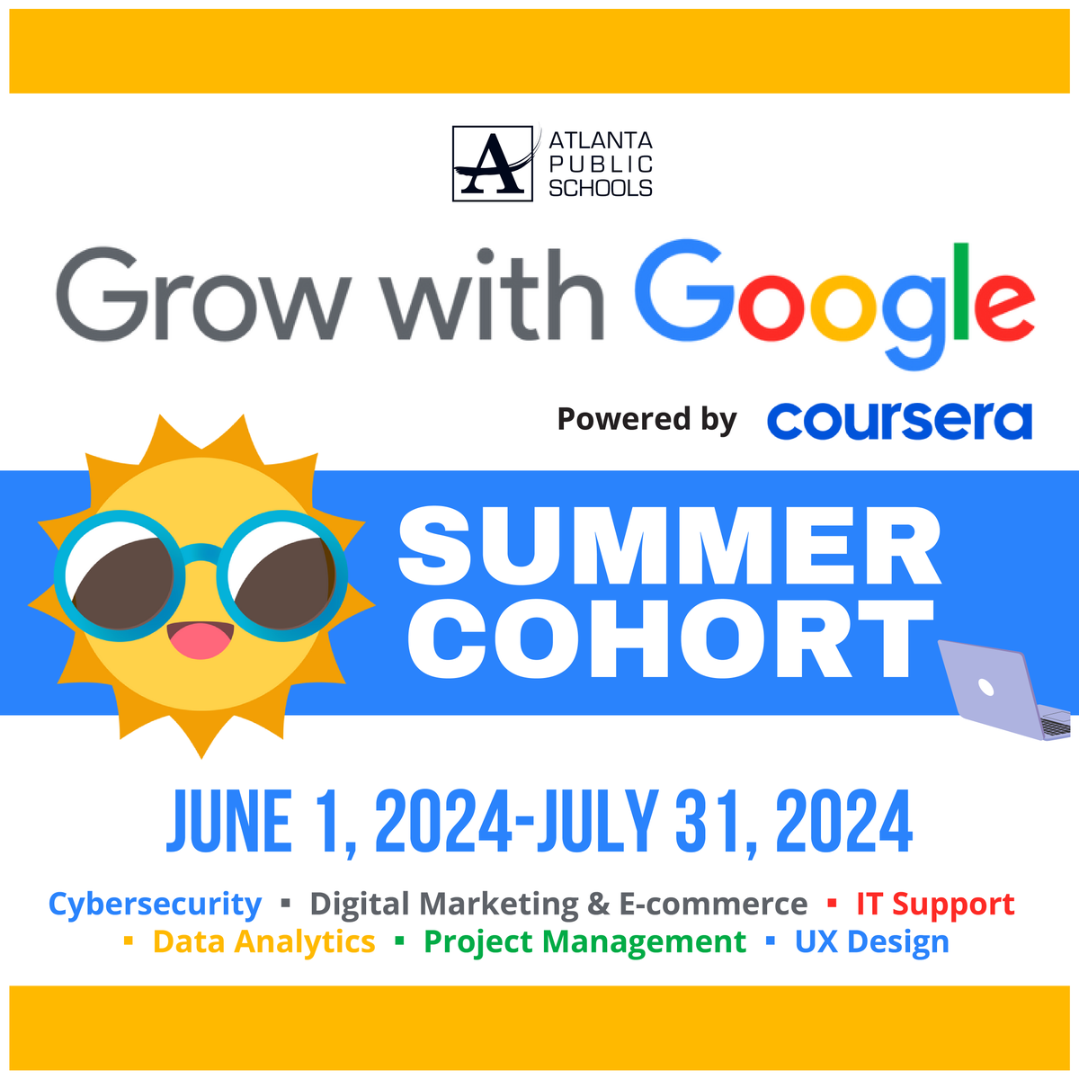 🌟 Calling all aspiring tech professionals! Level up your summer with Grow with Google and gain valuable certifications in fields like UX Design, Cybersecurity, and more. Secure your spot by May 28th. 💻 🚀 #GrowWithGoogle bit.ly/3QI5css