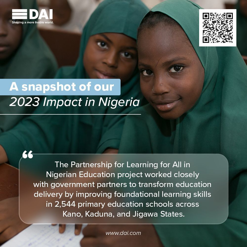 In 2023, @FCDOGovUK @PLANE_Nigeria facilitated Kano State’s implementation of an Accelerated Learning program for 113,472 Primary 4 to 6 #students in seven communities—leading to 15% increase in pupils able to read & perform math at grade 1 Read more: buff.ly/44EdeIT