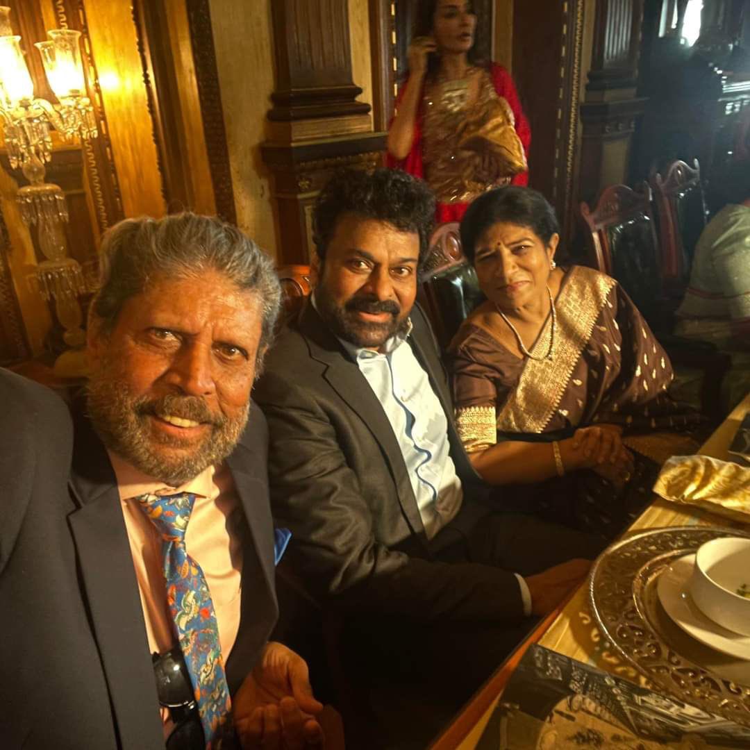 Big boss ❤️‍🔥❤️‍🔥with Kapil Dev @therealkapildev  @KChiruTweets #MegaStarChiranjeevi