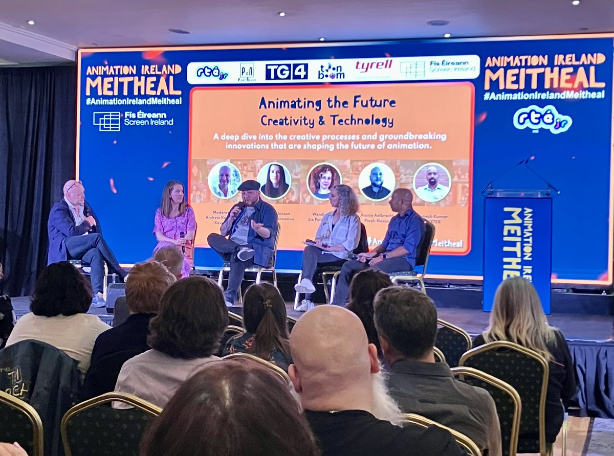 Great to be here at #AnimationIrelandMeitheal in Salthill in Galway for a gathering of people who are developing, producing, and distributing #animation content all around the world. Lots of great insights and learnings today for all those working in the industry. 💚✨🎨