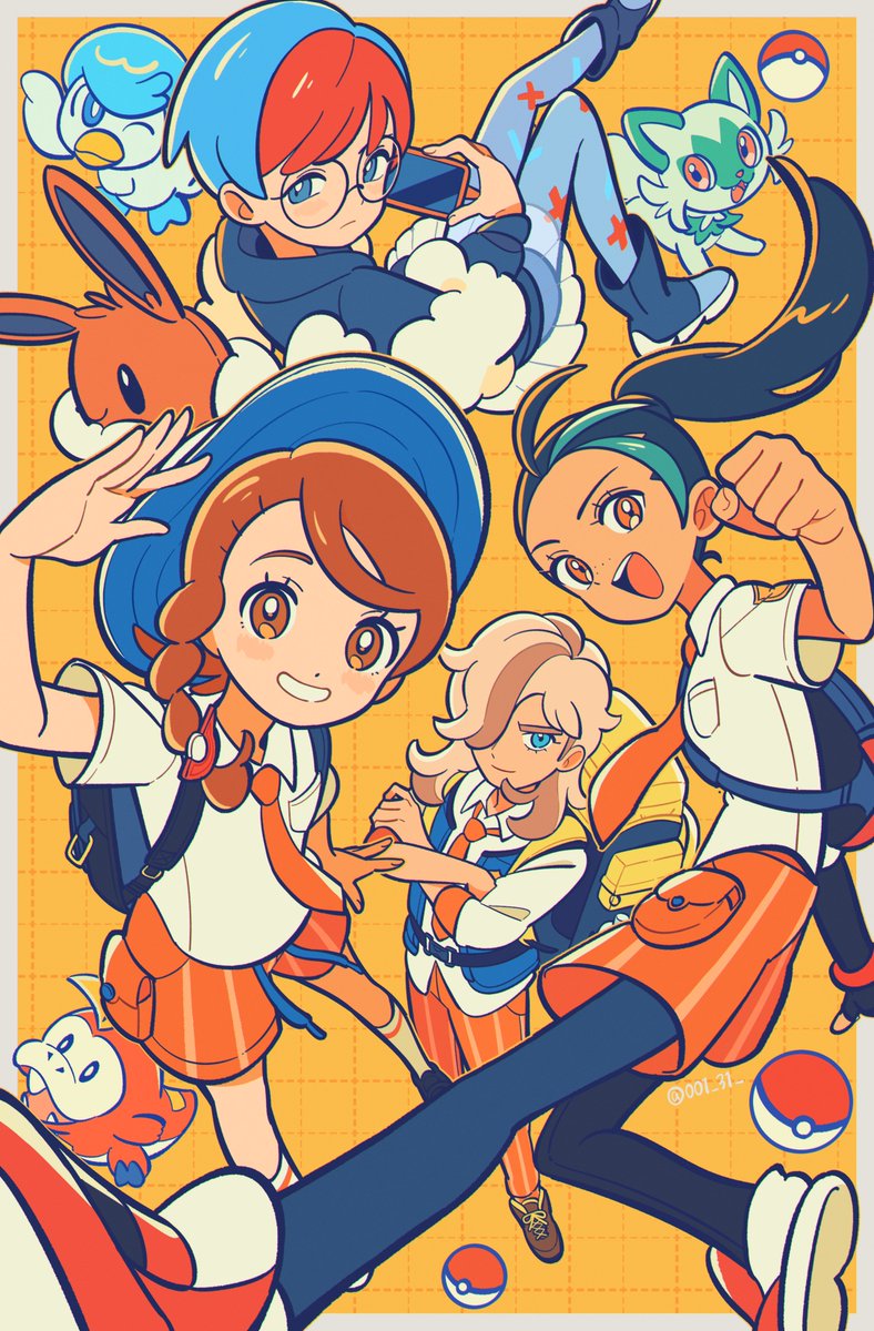 ペパー(ポケモン) ,アオイ(ポケモンSV) ,ネモ(ポケモン) ,ボタン