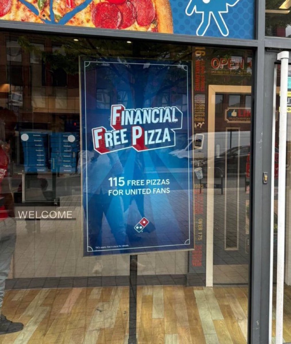TrollFootball's tweet photo. Dominoes did Man City dirty https://t.co/wP7KZe0QZf