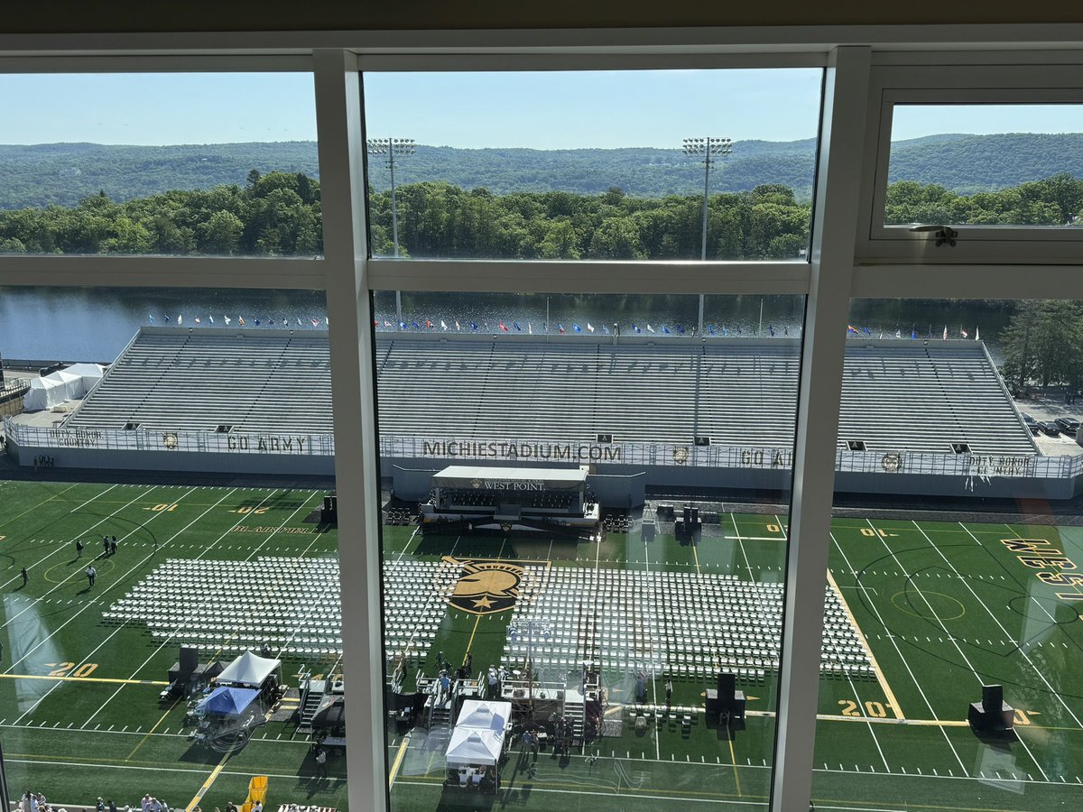 mlakan's tweet photo. At the West Point graduation ceremony where President Biden will deliver a commencement address soon. https://t.co/KxO4GYfL2N