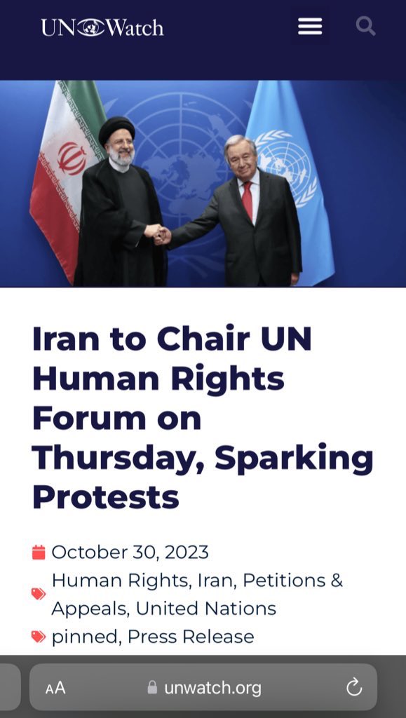 @visegrad24 @antonioguterres @YaariCohen The @UN is a sad joke.