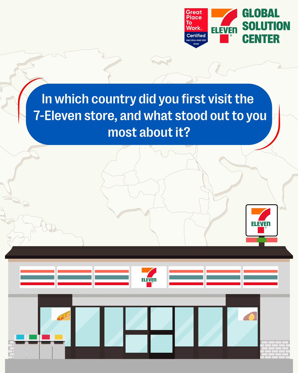 Share your first 7-Eleven store experience with us in the comments below!👇

#7ElevenGlobalSolutionCenter #7ElevenGlobal #ConvenienceRetail #FutureTechnologists #FutureTechnologyLeaders #RetailTech